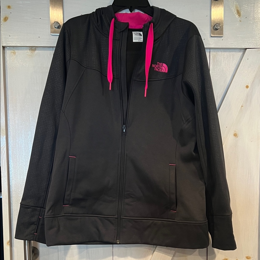 The North Face Women's Black Jacket with Pink Accents